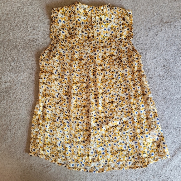 Rachel Zoe floral sleeveless blouse size XS - Picture 7 of 14